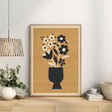 Abstract Blooms - Daisy gold