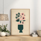 Abstract Blooms - Daisy pink