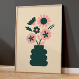 Abstract Blooms - Primrose pink