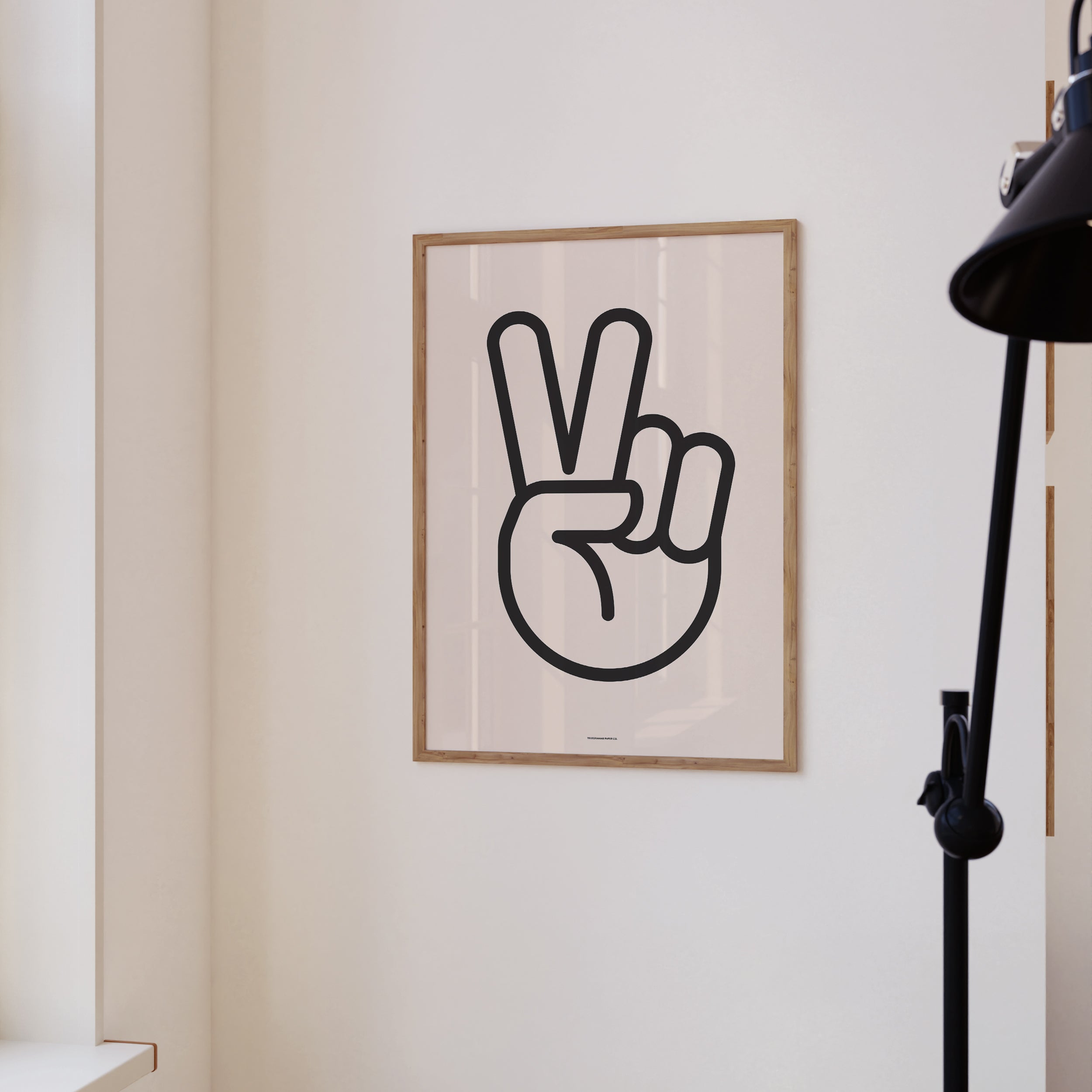 A colorful hand with the peace sign | Premium Vector A colorful hand with the peace sign | Premium Vector
