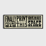 Awkward Space - Framed Landscape Print