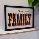We Are Family Framed Sample Sale Print