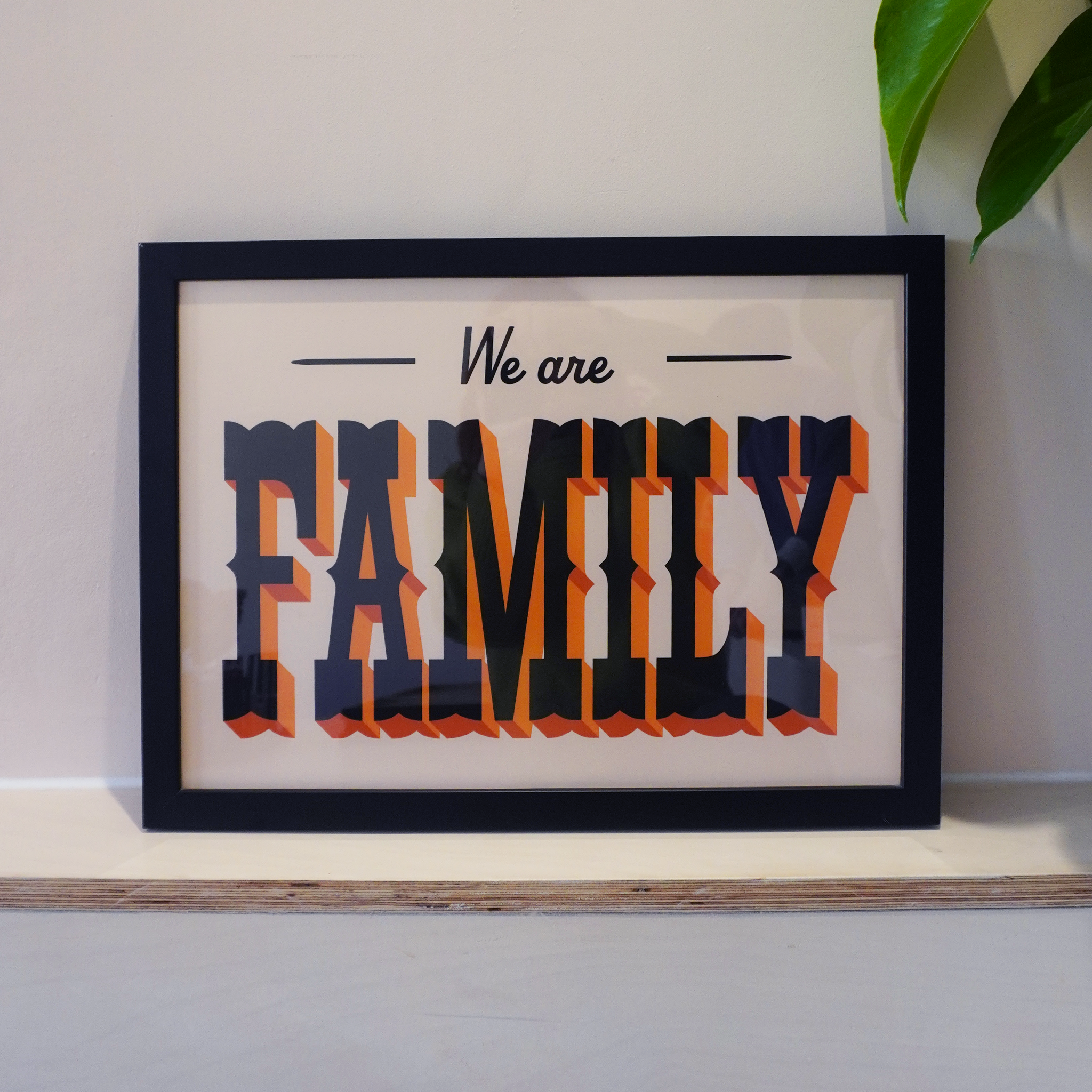 We Are Family Framed Sample Sale Print – Telegramme