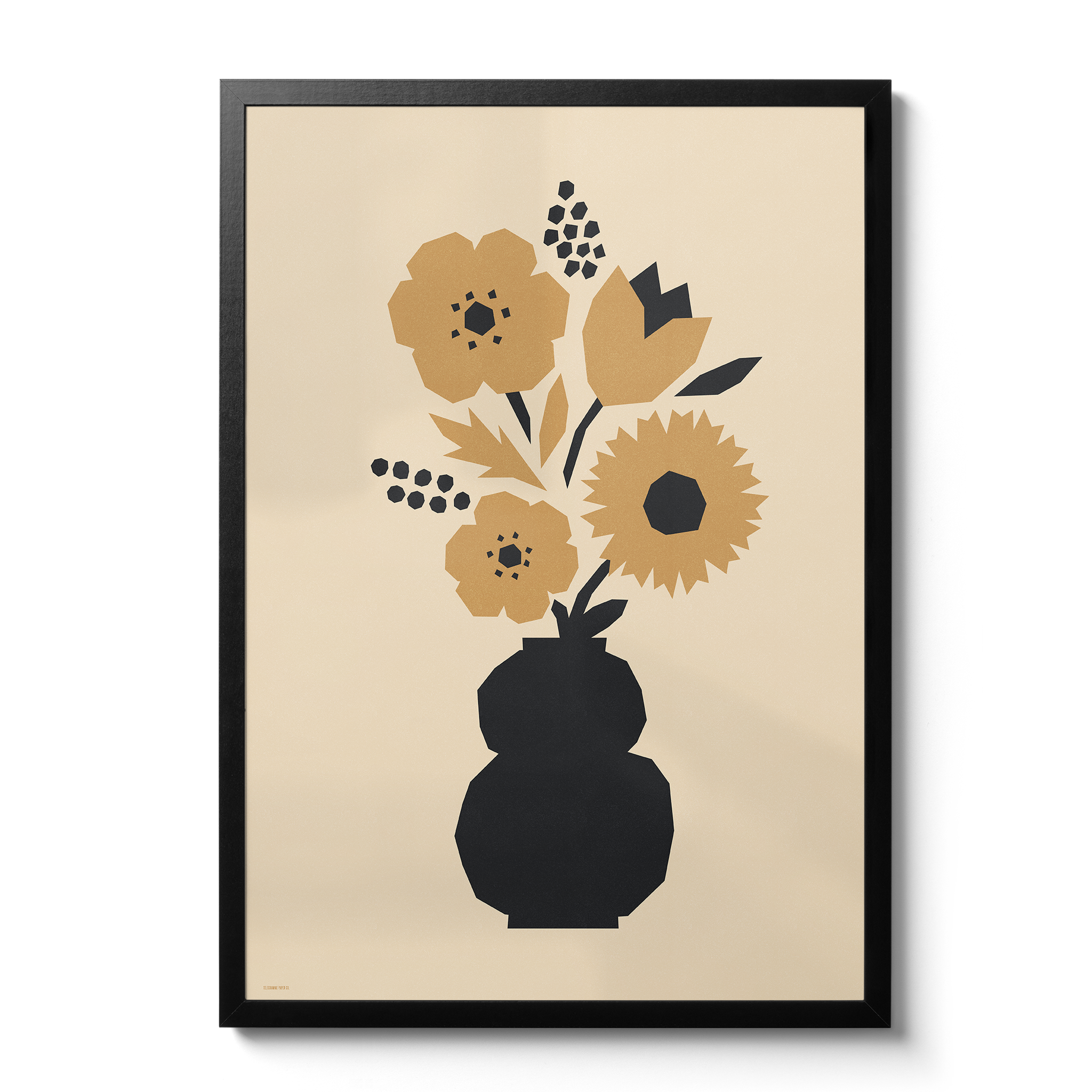 Abstract Blooms - Poppy gold