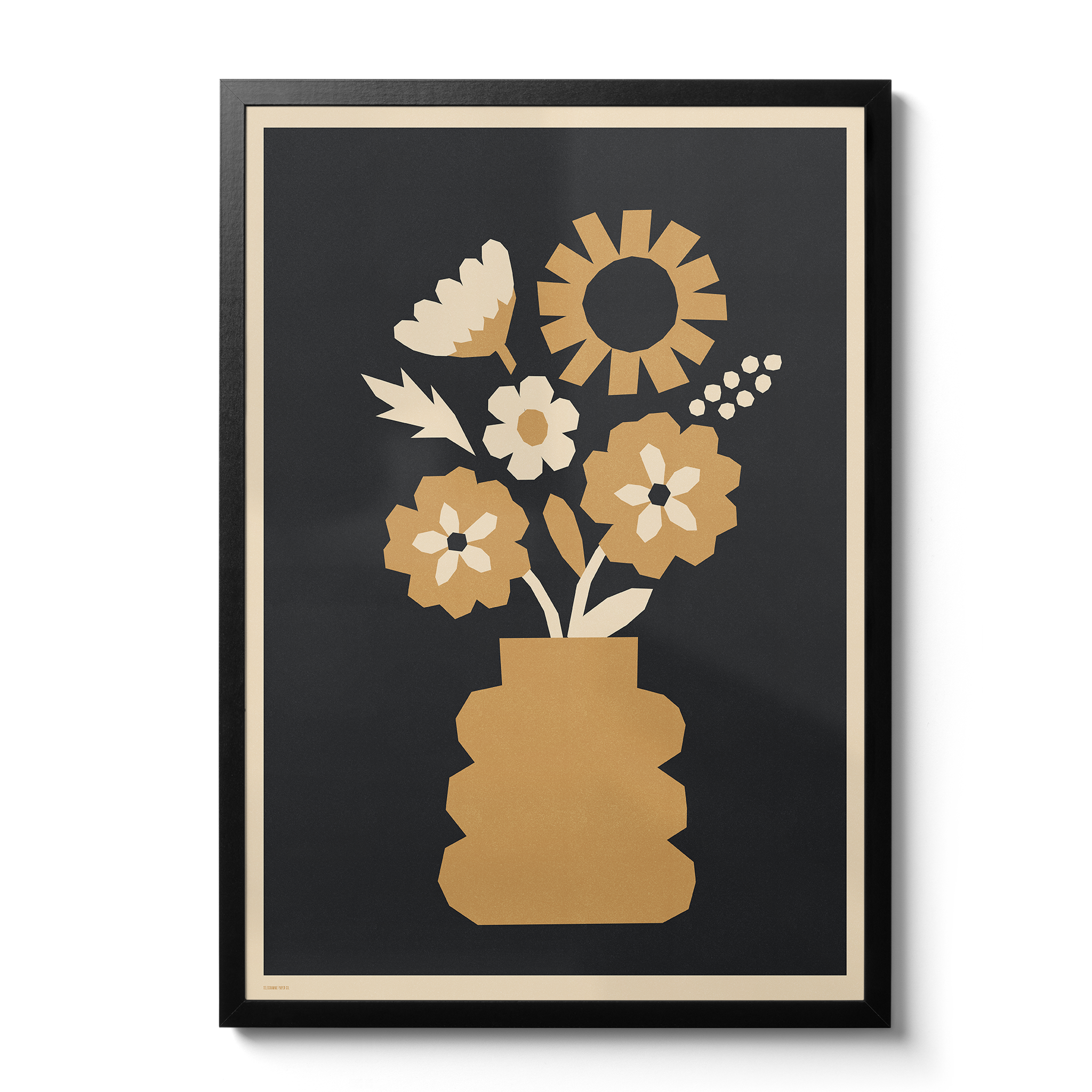 Abstract Blooms - Primrose gold