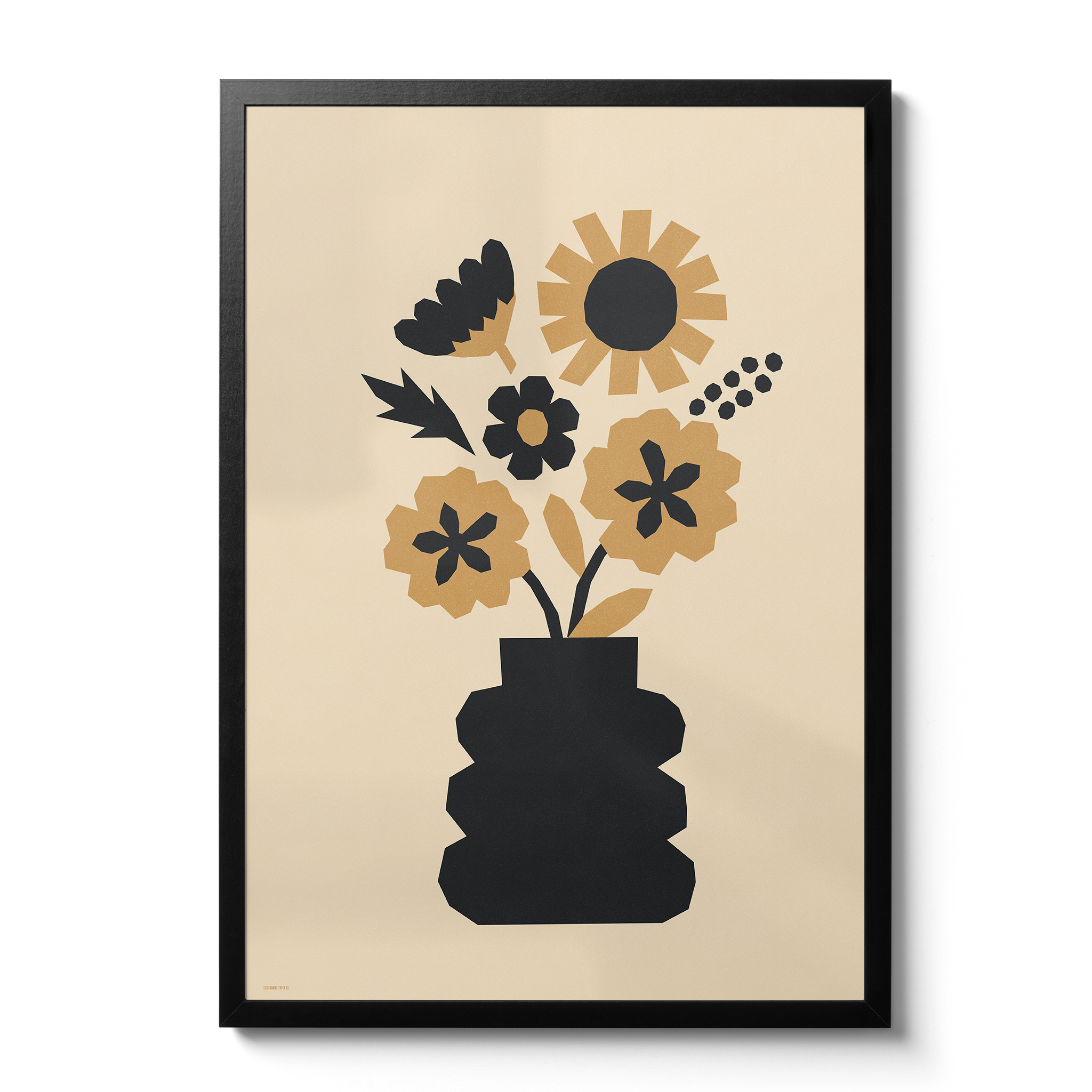 Abstract Blooms - Primrose gold