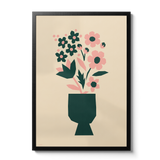 Abstract Blooms - Daisy pink