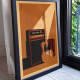 Guitar Amp Personalised Print