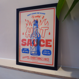 Hot Sauce Framed Sample Sale Print
