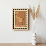 London Zoo Stamp collection print - Orangutan
