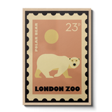 London Zoo Stamp collection print - Polar Bear
