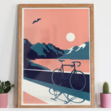 Summertime Travel - Bike - Giclée Print