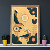 Love Birds Personalised Print