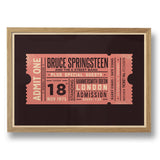 GIG / EVENT TICKET PERSONALISED PRINT