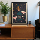 Champagne Personalised Print