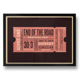 GIG / EVENT TICKET PERSONALISED PRINT