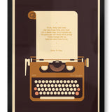 Typewriter Personalised Print
