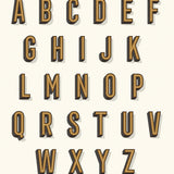 INITIAL DROP CAPITAL PERSONALISED PRINT