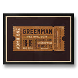 GIG / EVENT TICKET PERSONALISED PRINT