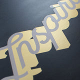 Inspirational Quote Gold Screenprint