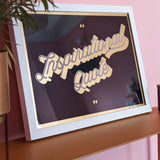 Inspirational Quote Gold Screenprint