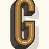 INITIAL DROP CAPITAL PERSONALISED PRINT