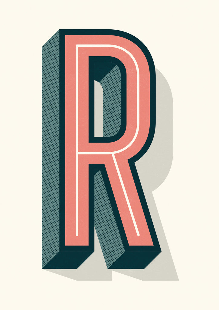 INITIAL DROP CAPITAL PERSONALISED PRINT – Telegramme Paper Co.