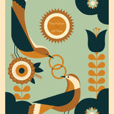 Love Birds Personalised Print