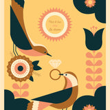 Love Birds Personalised Print