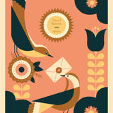 Love Birds Personalised Print