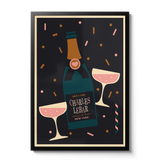 Champagne Personalised Print