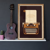 Typewriter Personalised Print