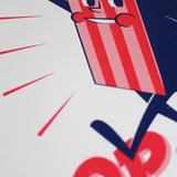 Snack Pack Popcorn- Giclée Print
