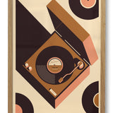 Record Player Personalised Print