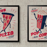 Snack Pack Collection - 4 Giclée Print Set
