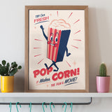 Snack Pack Popcorn- Giclée Print