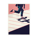 Summertime Travel Skate - Giclée Print