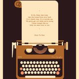 Typewriter Personalised Print