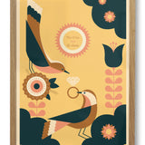 Love Birds Personalised Print